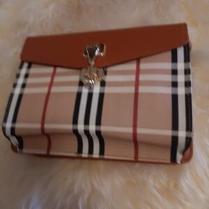 Plaid Tan and Brown Women's Bag
